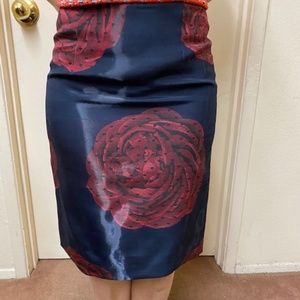 Moschino Navy Pencil Skirt SZ 2